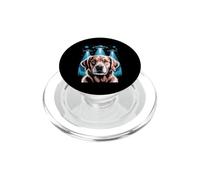 Golden Retriever Decor Alien OVNIS Bizarre Golden Retriever PopSockets PopGrip pour MagSafe