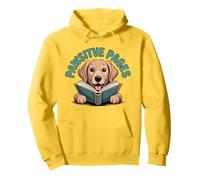 Golden Retriever Dog Lover Bookworm Livre Nerd Sweat à Capuche
