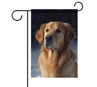 Golden Retriever Drapeau de jardin d'été double face 30,5 x 45,7 cm Drapeaux de jardin Printemps Soleil Drapeaux de jardin saisonnier Décoration d'extérieur