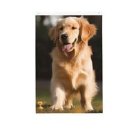 Golden Retriever Drapeaux de chien pour l'extérieur 6 x 0,9 m Vertical Impression double face Drapeau de jardin Bannière de vacances avec œillets Drapeau de maison pour pelouse, porche, décoration