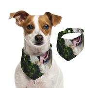 Golden Retriever drôle imprimé,Bandanas pour Chien, écharpe en Coton, Bavoirs réglables pour Animaux de Compagnie,L
