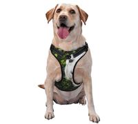Golden Retriever drôle imprimé,Harnais pour Animaux de Compagnie, Harnais réfléchissant réglable pour Chien,S