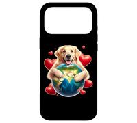 Golden Retriever Earth Day Hug Love Dog Owner Planet Lover Coque pour iPhone 17 Pro Max