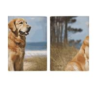 Golden Retriever Étui de protection pour passeport avec fente pour passeport pour homme et femme