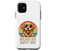 Golden Retriever Golden Day Happy Way T-Shirt rétro Vintage pour Chien Coque pour iPhone 11