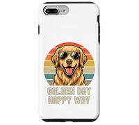 Golden Retriever Golden Day Happy Way T-Shirt rétro Vintage pour Chien Coque pour iPhone 7 Plus/8 Plus