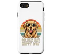 Golden Retriever Golden Day Happy Way T-Shirt rétro Vintage pour Chien Coque pour iPhone SE (2020) / 7/8