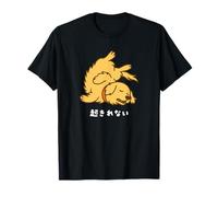 Golden Retriever Golden Dog Can Not Wake Up Interrupteur de motivation en cas de défaut Illustration mignonne simple facile drôle T-Shirt