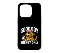 Golden Retriever Good Boy Energy Only Dog Coque pour iPhone 15 Pro