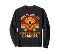 Golden Retriever Grandpa Worlds Greatest propriétaire de Chien rétro Sweatshirt