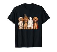 Golden Retriever Halloween Costume Witch Ghost Mummy Vampire T-Shirt