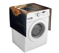 Golden Retriever Housse de protection pour machine à laver et sèche-linge avec poches de rangement 137,9 x 52,1 cm