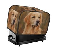 Golden Retriever Housse pour grille-pain 2 tranches de machine à pain étanche taille universelle avec boucle de suspension, protection contre la poussière et les traces de doigts