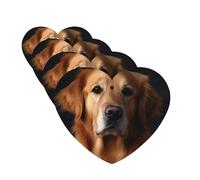 Golden retriever Lot de 4 cartes de désodorisants de voiture personnalisées pour homme et femme - Tablettes d'aromathérapie à suspendre - Cartes parfumées pour armoire de salle de bain