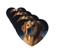 Golden Retriever Lot de 4 désodorisants de voiture à suspendre - Parfum durable - Tablettes d'aromathérapie de voiture - Pendentif pour armoire à chaussures