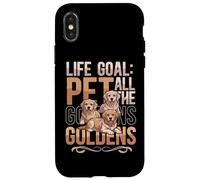 Golden Retriever Lover Life Goal Pet All The Goldens Dog Coque pour iPhone X/XS