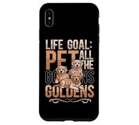 Golden Retriever Lover Life Goal Pet All The Goldens Dog Coque pour iPhone XS Max
