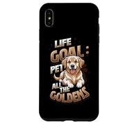 Golden Retriever Lover Life Goal Pet All The Goldens Dog Coque pour iPhone XS Max