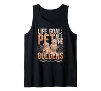 Golden Retriever Lover Life Goal Pet All The Goldens Dog Débardeur