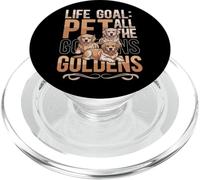 Golden Retriever Lover Life Goal Pet All The Goldens Dog PopSockets PopGrip pour MagSafe