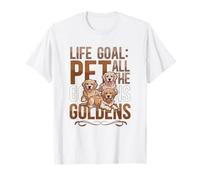 Golden Retriever Lover Life Goal Pet All The Goldens Dog T-Shirt
