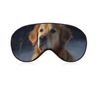 Golden Retriever Masque de sommeil anti-lumière confortable et doux avec bande élastique, convient aux hommes et aux femmes, convient pour les voyages et le sommeil