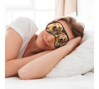 Golden Retriever Masque de sommeil doux pour les yeux pour homme et femme Motif chiens chiots