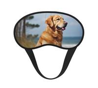 Golden Retriever Masque de sommeil pour dormir sur le côté, masque de nuit bloquant la lumière pour les yeux pour homme et femme, doux et confortable pour les voyages, la sieste