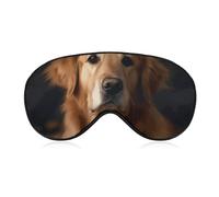 Golden Retriever Masque de sommeil pour homme et femme avec sangle réglable - Doux et respirant - Occultant - Antidérapant - Essentiels de voyage