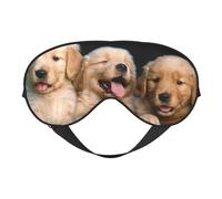 Golden Retriever Masque de sommeil réversible pour chiens et chiots Idéal pour le camping, la méditation et les quarts de travail, ajustement parfait, pas de fuite de lumière