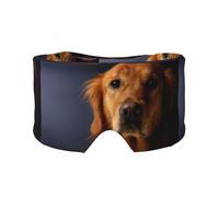 Golden Retriever,Masque pour les yeux bloquant la lumière Cache-yeux et cache-oreilles pour le sommeil