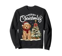 Golden Retriever Merry Christmas Chapeau de Père Noël pour Sapin de Noël Sweatshirt