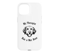 Golden Retriever Mon thérapeute a Le Nez mouillé Coque pour iPhone 15