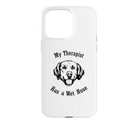 Golden Retriever Mon thérapeute a Le Nez mouillé Coque pour iPhone 15 Pro Max