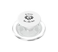 Golden Retriever Mon thérapeute a Le Nez mouillé PopSockets PopGrip pour MagSafe