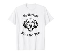 Golden Retriever Mon thérapeute a Le Nez mouillé T-Shirt Graphique avec Valeur