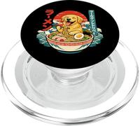 Golden Retriever Nouilles Ramen Japonaises Ukiyo-e Kawaii Art PopSockets PopGrip pour MagSafe