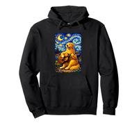 Golden Retriever Playing Guitar Whimsical Art Music Camping Sweat à Capuche