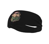 Golden Retriever portant un chapeau de Noël, bandeaux pour hommes et femmes, bandeau de sport antidérapant et absorbant pour la gym, le basket-ball, le yoga