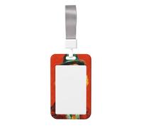 Golden Retriever Porte-badge coulissant en plastique rigide avec chapeau pour infirmières et bureau