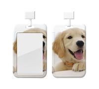 Golden Retriever Puppies Porte-badge avec cordons pour carte d'accès au personnel de bureau