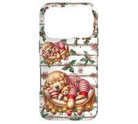 Golden Retriever Shabby Chic Mistletoe Decor for Christmas Coque pour iPhone 17 Pro