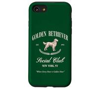 Golden Retriever Social Club Preppy Dog Mom Retro années 80-90 Coque pour iPhone SE (2020) / 7/8