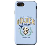 Golden Retriever Vintage Preppy Style BCBG étudiant Chic Coque pour iPhone SE (2020) / 7/8