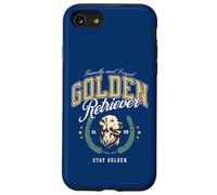 Golden Retriever Vintage Preppy Style BCBG étudiant Chic Coque pour iPhone SE (2020) / 7/8
