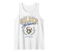 Golden Retriever Vintage Preppy Style BCBG étudiant Chic Débardeur