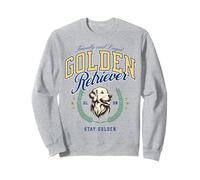 Golden Retriever Vintage Preppy Style BCBG étudiant Chic Sweatshirt
