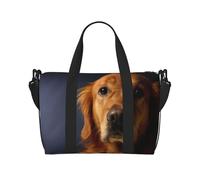 Golden Retriever1 - Sac de voyage léger pour femme, sac à main léger pour articles personnels, Noir , Taille unique