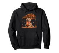 Golden Retrievers Hello Autumn Leaf Étui pour Amoureux des Chiens Sweat à Capuche