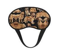 Golden Retrievers - Masque de sommeil pour les yeux avec imprimé bloquant la lumière, doux et confortable pour homme et femme, pour dormir, voyage, travail de nuit